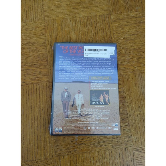Bugsy DVD Warren‎ Beatty Annette Bening 1998 Tri-Star New Sealed - Picture 2 of 2